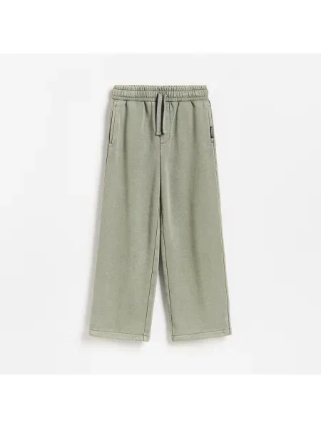 Reserved Bélelt wide leg nadrág zöld