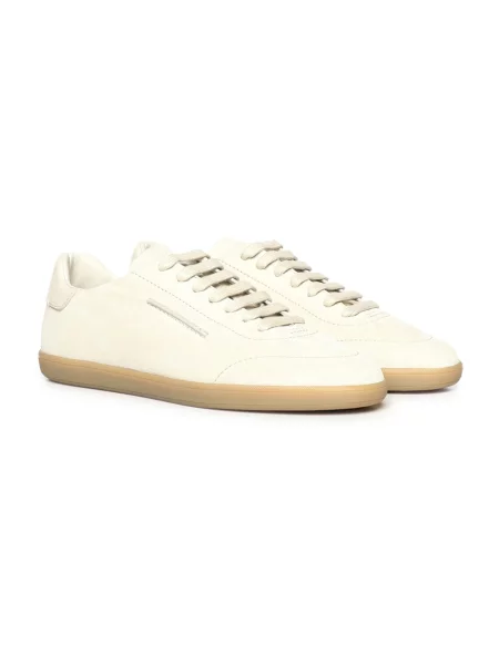 Sneakersy Zegna zamszowe białe
