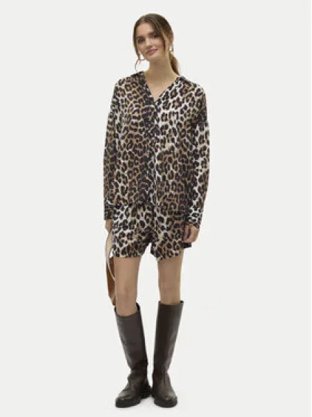 Vero Moda Košile Josie Oversize hnědá