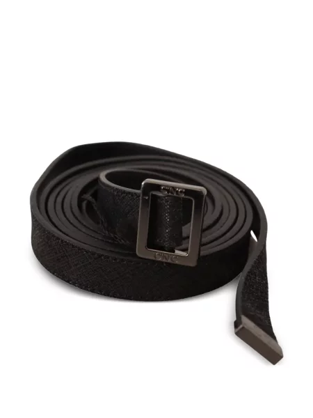 Cu centură curea Costume National din piele negru
