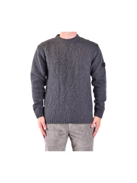 Sweter Peuterey wełniany szary