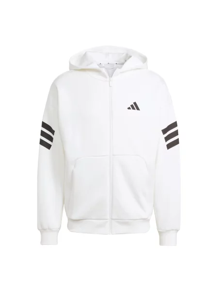 Geacă Adidas Sportswear cu dungi alb