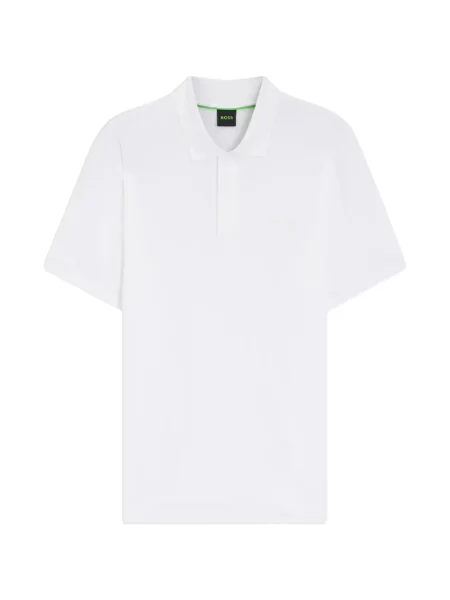 Polo Boss scurt alb
