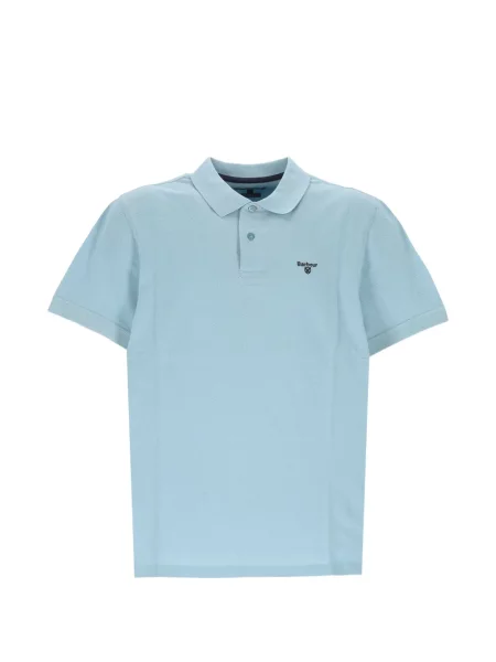 Tricou polo Barbour cu broderie albastru