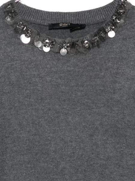 Pulover Seventy cu paiete gri