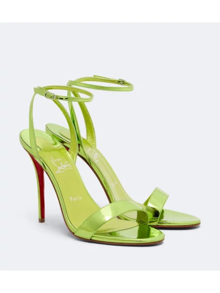 Sandale Christian Louboutin din piele verde