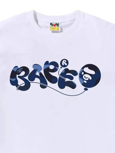 Μπλούζα A Bathing Ape® με σχέδιο παραλλαγής λευκό