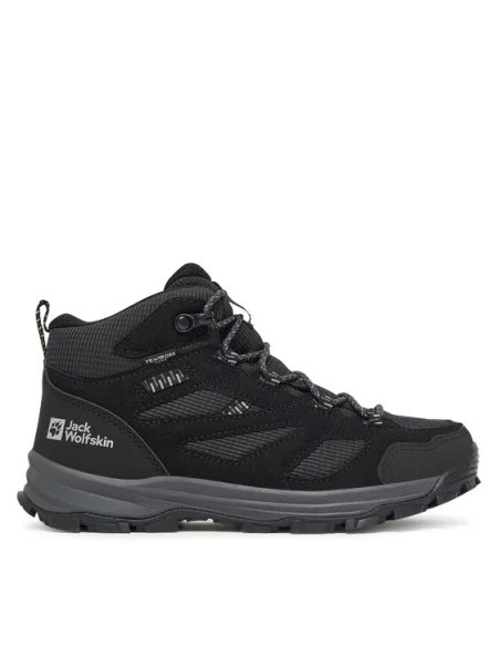 Sneakerși copii Jack Wolfskin negru