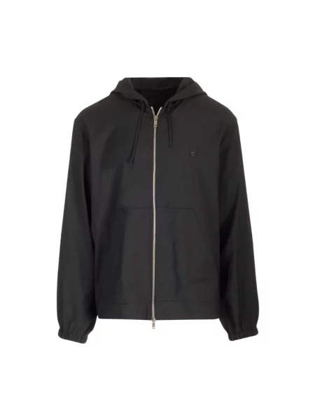 Bluza z kapturem Givenchy wełniana czarna