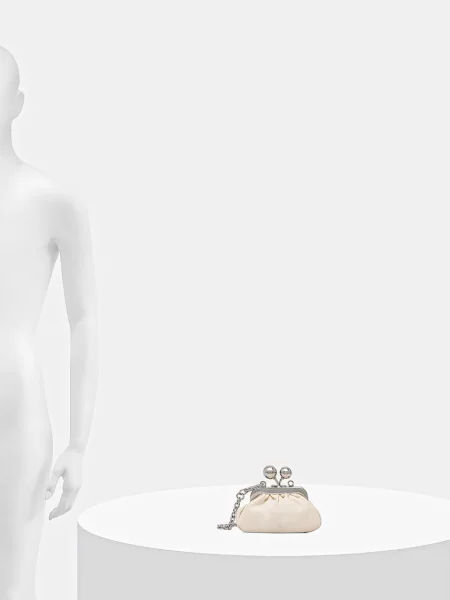 Шкіряна сумочка Weekend Max Mara DIOMEDE бежевий