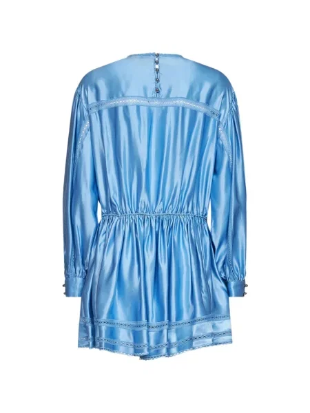 Rochie Rabanne din dantelă albastru