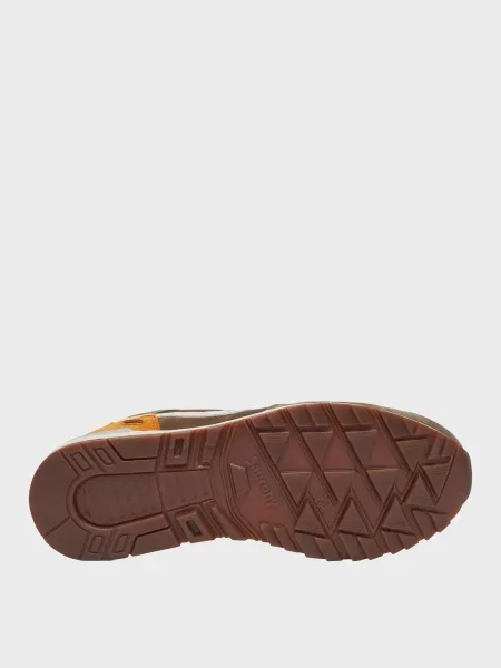 Замшевые кроссовки Saucony коричневые