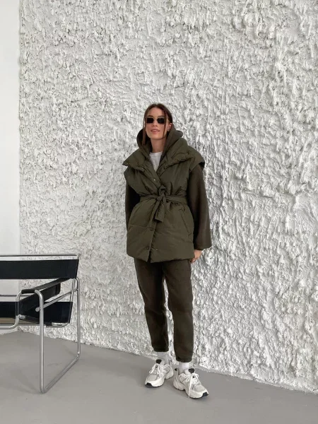 Жилет з утеплювачем Milirud нейлон/поліестер хакі