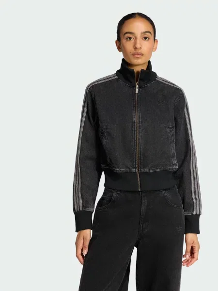 Джинсова куртка adidas Adicolor чорний