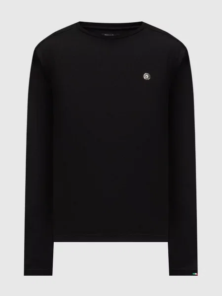 Шерстяной лонгслив Stefano Ricci черный