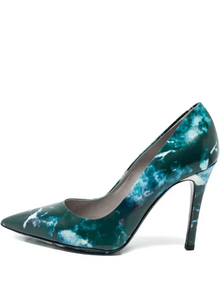 Pantofi cu toc Msgm cu imagine albastru