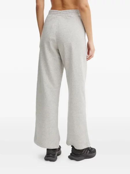 Spodnie cargo Adidas w paski z nadrukiem czarne