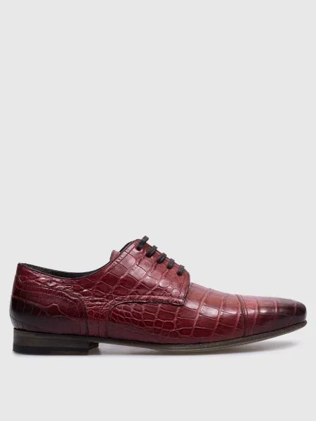 Кожаный дерби Castori красный
