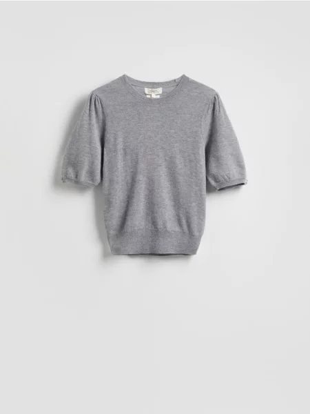 Reserved Pulover din lână deschis gri