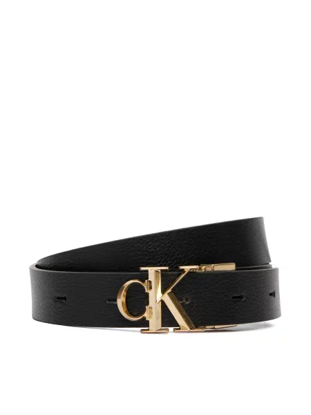 Calvin Klein pas Facet Ck Pebble Rev/Adj črna