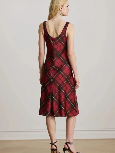 Платье миди Lauren Ralph Lauren клеш черное