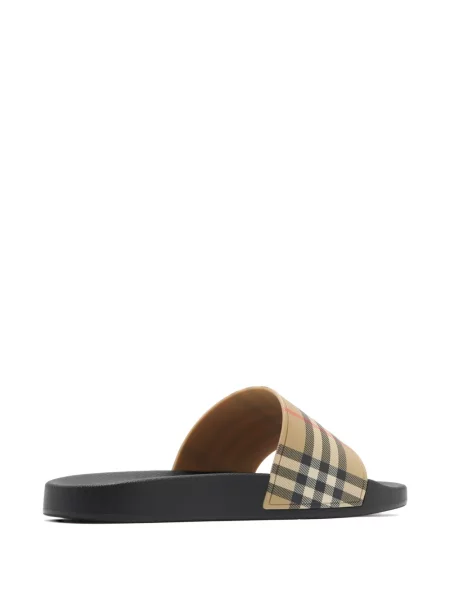Papuci Burberry în carouri cu imagine
