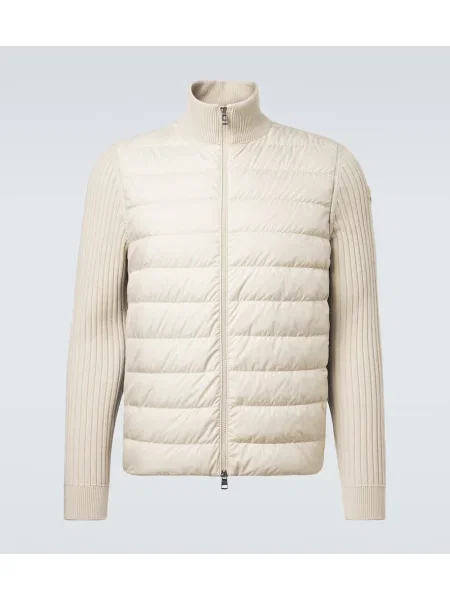 Cardigan Moncler de lână alb