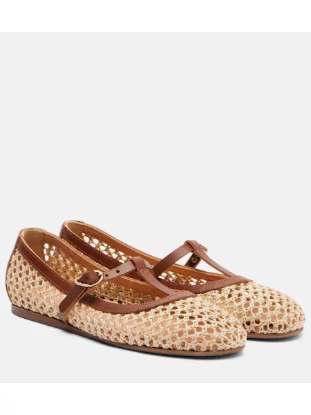 Кожени полуотворени обувки Ancient Greek Sandals кафяво