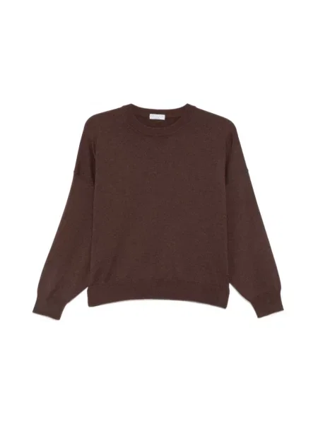 Sweter Brunello Cucinelli brązowy
