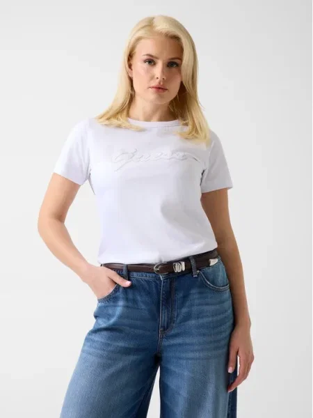 Tricou Guess clasic alb