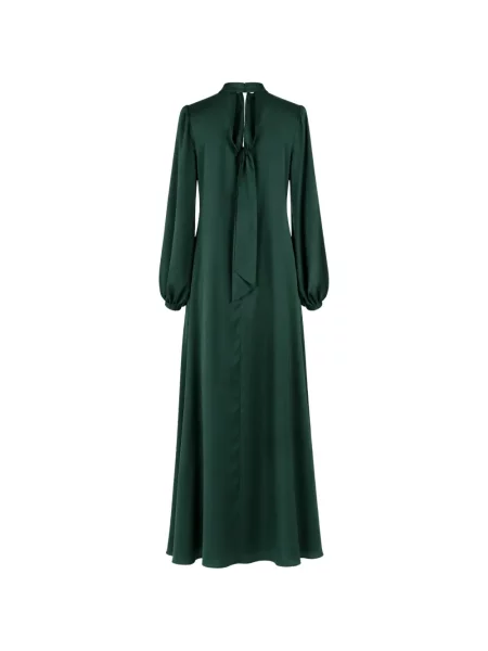 Rochie maxi Raquel Diniz cu funde verde