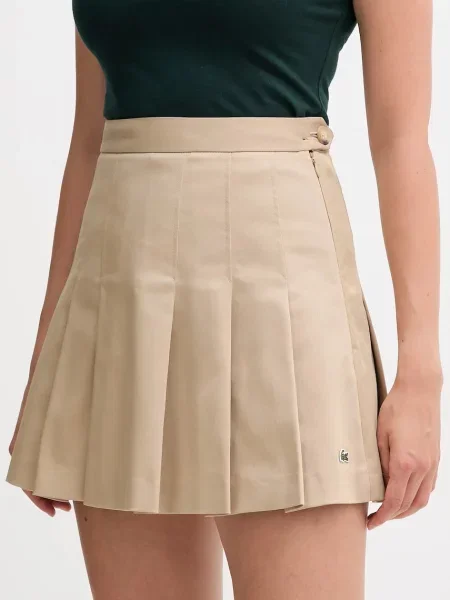 Lacoste fustă mini evazati bej