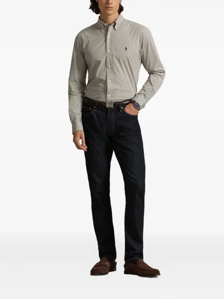 Șapcă Polo Ralph Lauren cu broderie din țesătură twill în carouri albastru