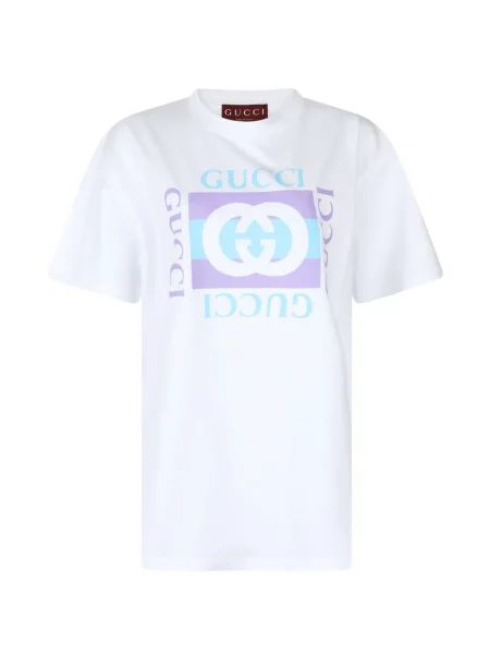 Tricou Gucci cu imagine alb