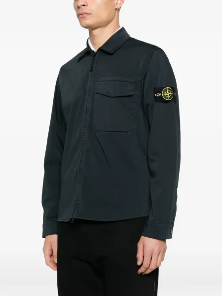 Cămașă Stone Island cu strasuri albastru