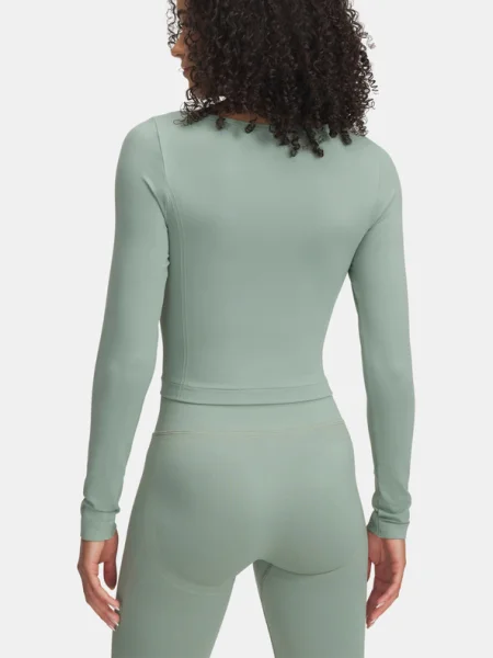 Női Under Armour Train Seamless szilikazöld/fehér edzés hosszú ujjú női tréningruha. Méret: XL fehér