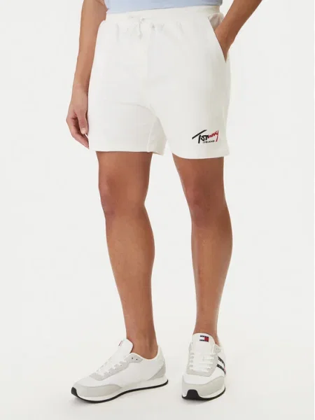 Tommy Jeans Sport rövidnadrág Signature fehér