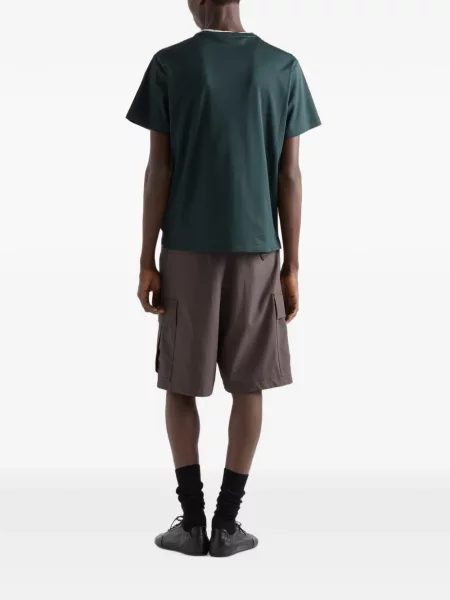 Tricou Prada cu autograf verde