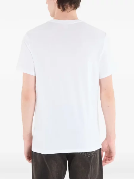 Tricou Calvin Klein cu autograf alb
