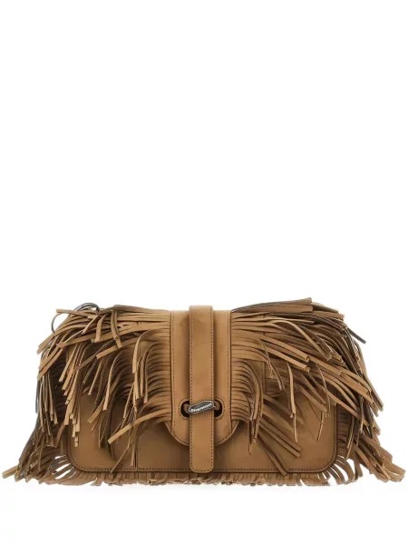 Geantă Emporio Armani cu franjuri