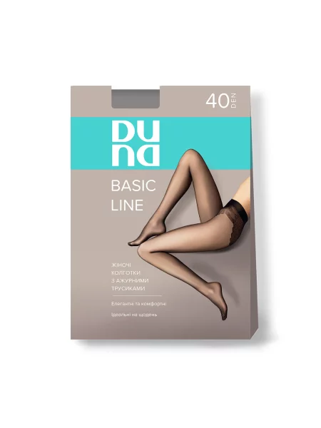 Колготки з ажурними трусиками 40 DEN DUNA