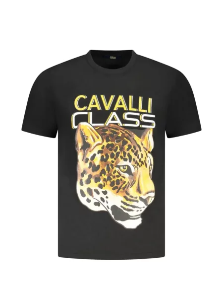 Tricou Cavalli Class cu imagine negru