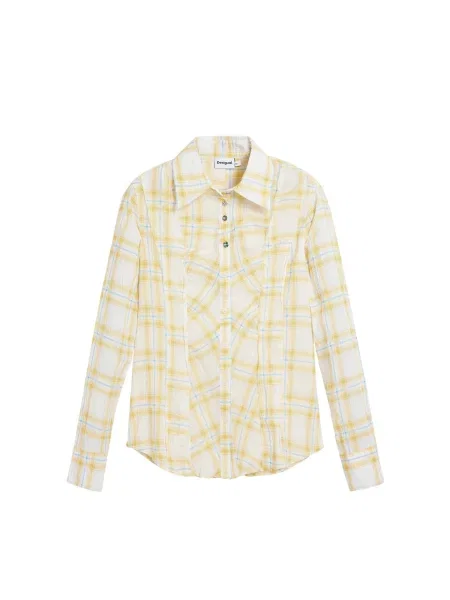 Desigual Bluză albastru / galben alb