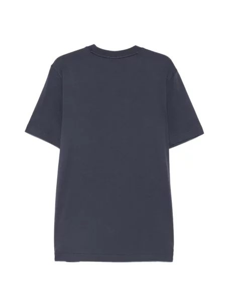 Tricou Boss cu broderie albastru