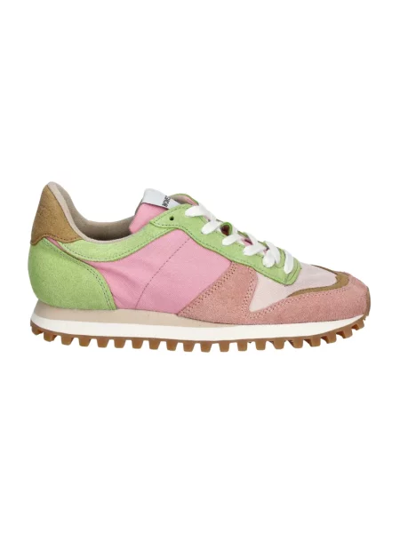 Sneakersy Novesta zamszowe różowe