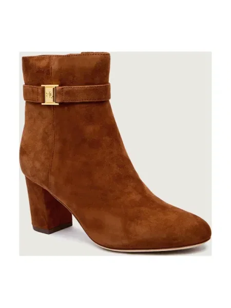 Botine Lauren Ralph Lauren din piele maro