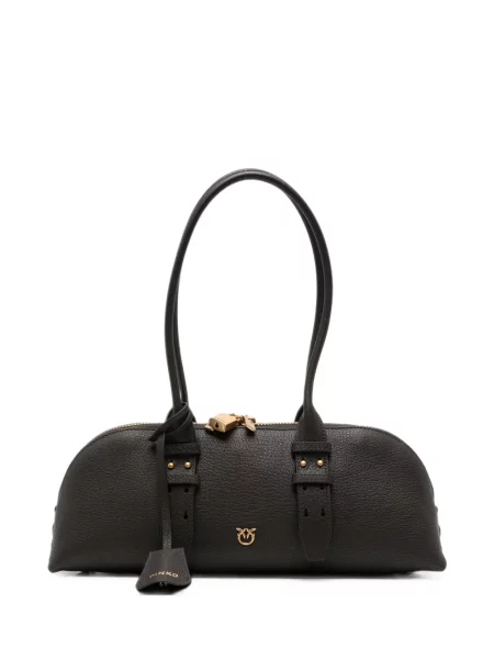 Geantă shopper Pinko din piele maro