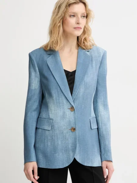 Marciano by Guess Sacou cu un singur rând de pentru femei din vâscoză JEN albastru