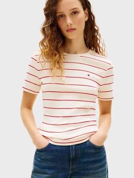 Смугаста футболка Tommy Hilfiger біла