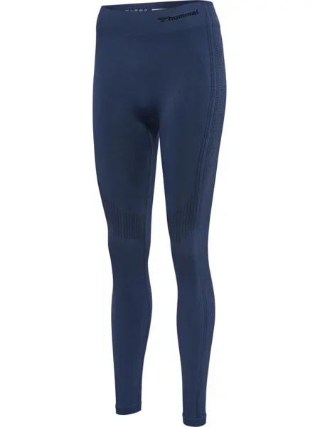 Legginsy mid-rise Hummel Shaping niebieskie